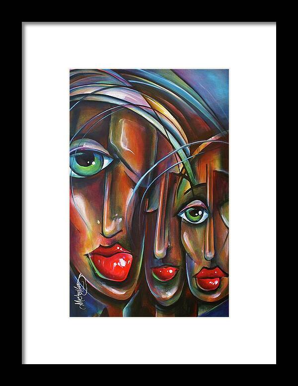 Urban Expressions Framed Print featuring the painting Shade by Michael Lang
