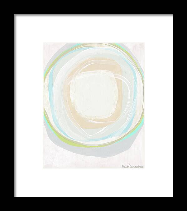Abstract Framed Print featuring the painting Shade of Pale 02 by Claire Desjardins