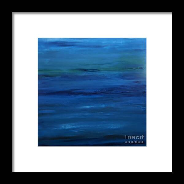 Shades Framed Print featuring the painting Shades of Blue by Jimmy Clark