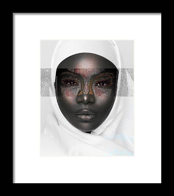 Shades Collection 1 Framed Print featuring the digital art Shades of me 1 by Aldane Wynter