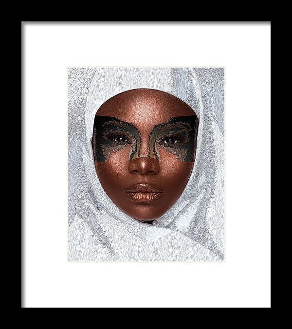 Shades Collection 1 Framed Print featuring the digital art Shades of Me 5 by Aldane Wynter