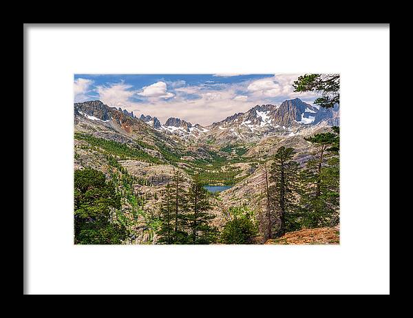 Shadow Framed Print featuring the photograph Shadow Lake from High Trail by Kenneth Everett