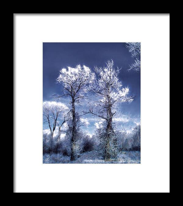 Trees Framed Print featuring the digital art Shall We Dance by Pennie McCracken