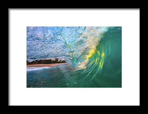Surf Framed Print featuring the photograph Shamrock Curl by Sean Davey