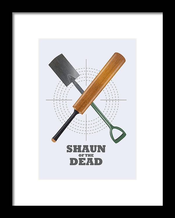 Movie Poster Framed Print featuring the digital art Shaun of the Dead - Alternative Movie Poster by Movie Poster Boy