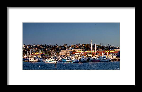 Marina Framed Print featuring the photograph Shelter Island by Ryan Huebel
