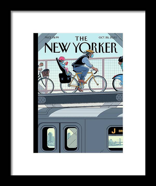 Nyc Framed Print featuring the digital art Shifting Gears by R Kikuo Johnson