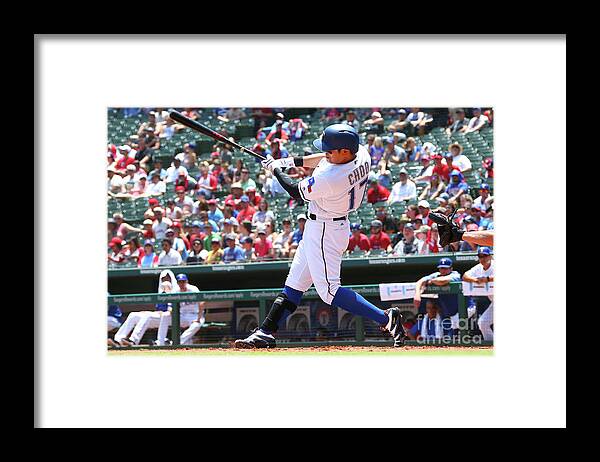People Framed Print featuring the photograph Shin-soo Choo by Rick Yeatts