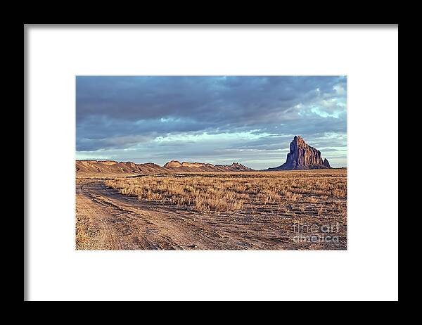 Landscape Framed Print featuring the photograph Shiprock New Mexico by Tom Watkins PVminer pixs