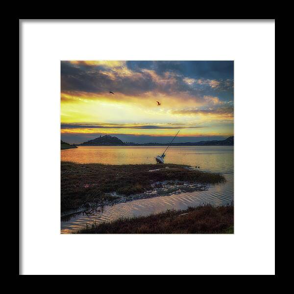 Shipwreck Framed Print featuring the photograph Shipwreck, Blackie's Pasture by Donald Kinney