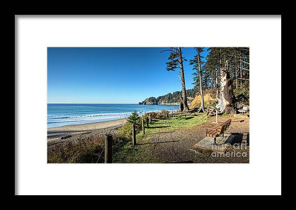 Short Sands Beach Oswald West State Park Oregon Coast Framed Print featuring the photograph Short Sands Beach Oswald West State Park Oregon Coast by Dustin K Ryan