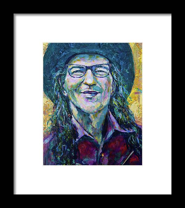 Acrylic Framed Print featuring the painting Shorty Long by Robert FERD Frank