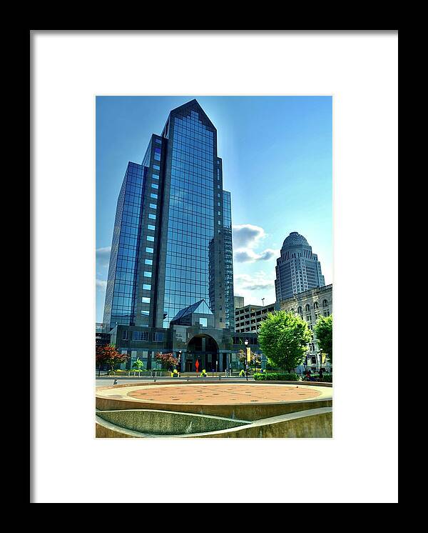 Louisville Framed Print featuring the photograph Shot from the Yum Center by Frozen in Time Fine Art Photography