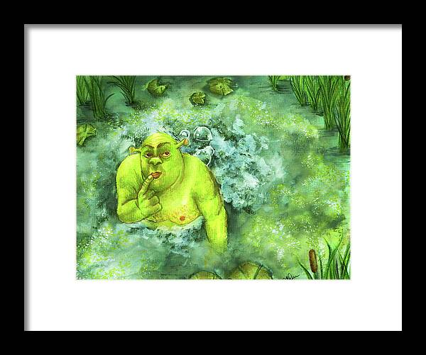 Shrek's Swamp Framed Print by Amanda Bower - Pixels