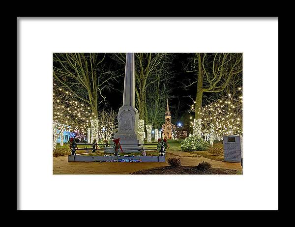 Shrewsbury Framed Print featuring the photograph Shrewsbury Town Common by Monika Salvan