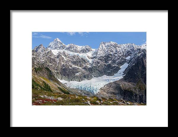 Mount Shuksan Framed Print featuring the photograph Shuksan Glacier by Michael Rauwolf