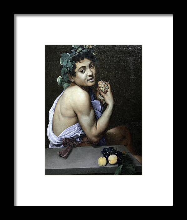Sick Framed Print featuring the painting Sick Young Bacchus by Michelangelo Merisi da Caravaggio