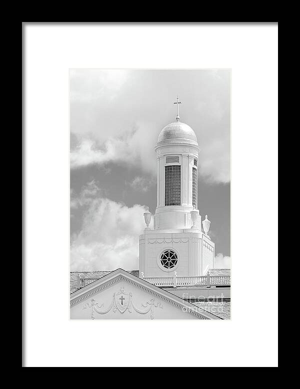 Siena College Framed Print featuring the photograph Siena College Siena Hall Cupola by University Icons