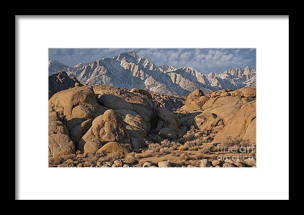 California Framed Print featuring the photograph Sierra Nevada Mountains, Alabama Hills, Inyo County, California - 6509 by Philip Preston