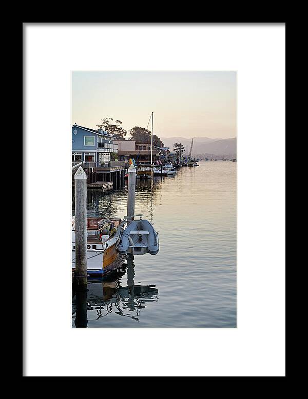 Dock Framed Print featuring the photograph Silent Dock by Gina Cinardo