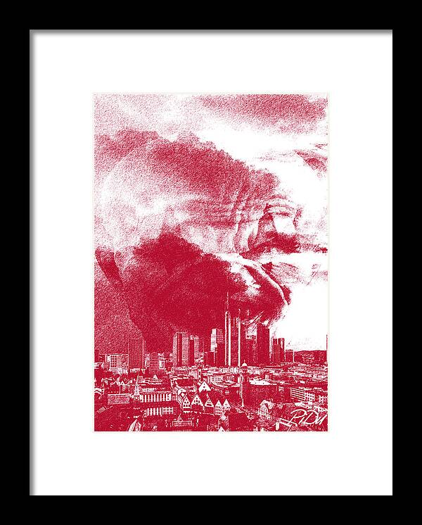 Silent Framed Print featuring the digital art SIlent Evil by Piotr Dulski
