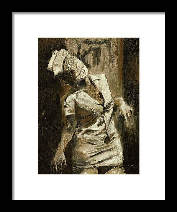 Silent Hill Framed Print featuring the painting Silent Hill by Sv Bell