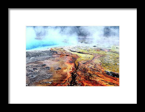 Fine Art Framed Print featuring the photograph Silex Hot Springs Photograph by Greg Sigrist