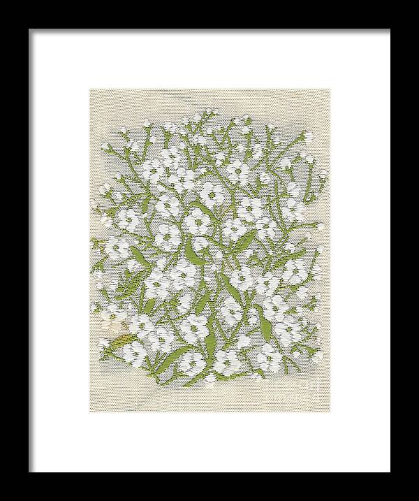  Silk Framed Print featuring the photograph Silk Gypsophila by Elaine Teague