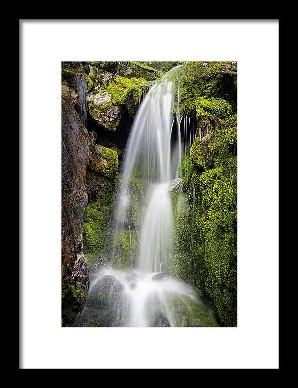 Waterfall Framed Print featuring the photograph Silky Waterfall by Gary Geddes