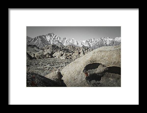 Alabama Hills Framed Print featuring the photograph Silver Sierra View 3 by Ryan Weddle