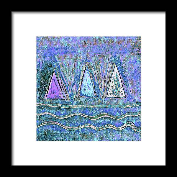 Sailing Framed Print featuring the painting Simple Sailing by Corinne Carroll