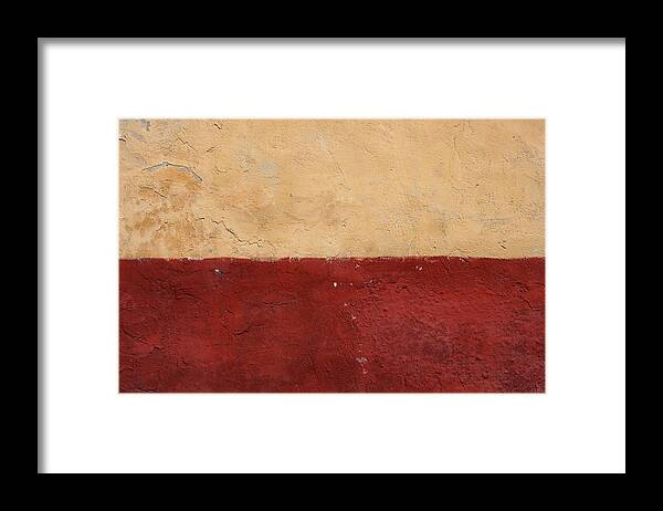Art Framed Print featuring the photograph Simple Wall Texture by Sonofsteppe