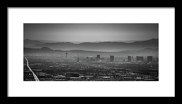 Early Framed Print featuring the photograph Sin City Mirage 2 by Local Snaps Photography