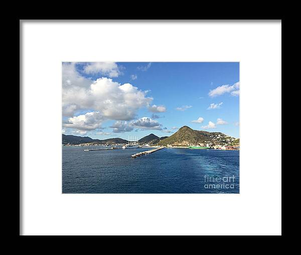 St. Martin Framed Print featuring the photograph Sint Maarten waterfront by On da Raks