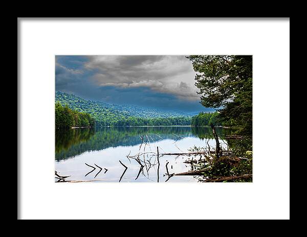 Sis Lake In The Adirondacks Framed Print featuring the photograph Sis Lake in the Adirondacks by David Patterson