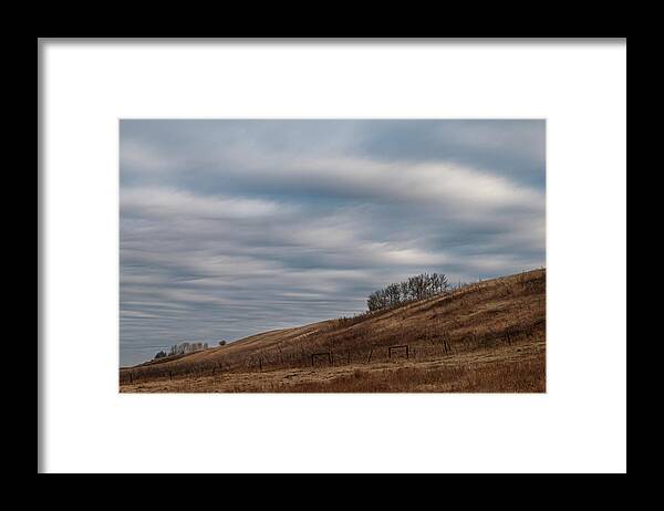Sky Framed Print featuring the photograph Sky And Grassland by Karen Rispin
