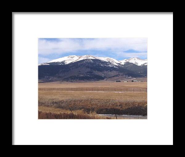 Rocky Mountains Framed Print featuring the photograph Sky Country by Lisa White