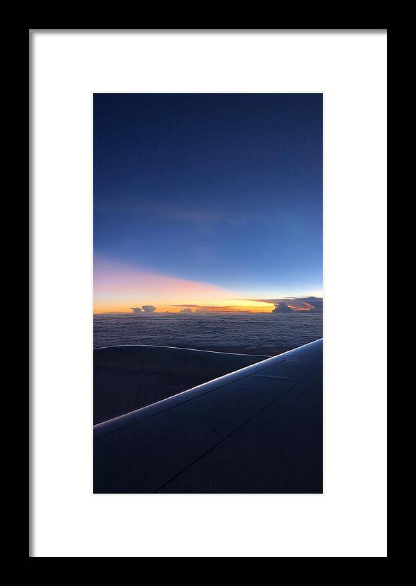 All Framed Print featuring the digital art Sky from a Plane KN39 by Art Inspirity