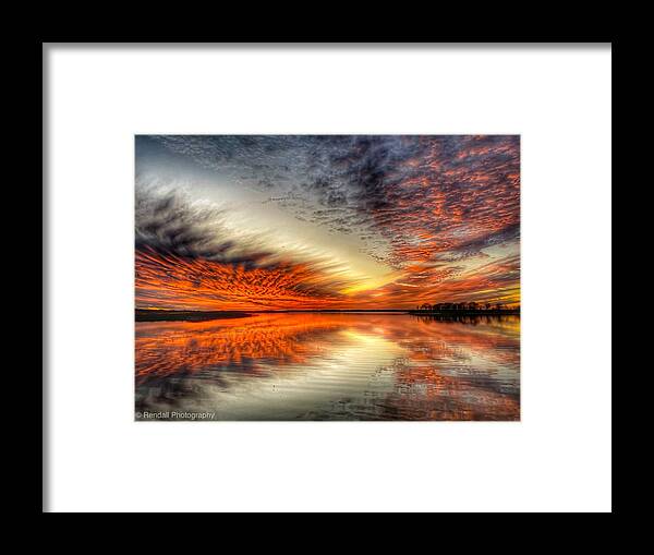 Sunset Framed Print featuring the photograph Sky on Fire by Pam Rendall