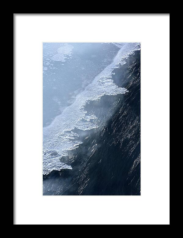 Ice Framed Print featuring the photograph Slate-Blue and Sluicy by James Covello