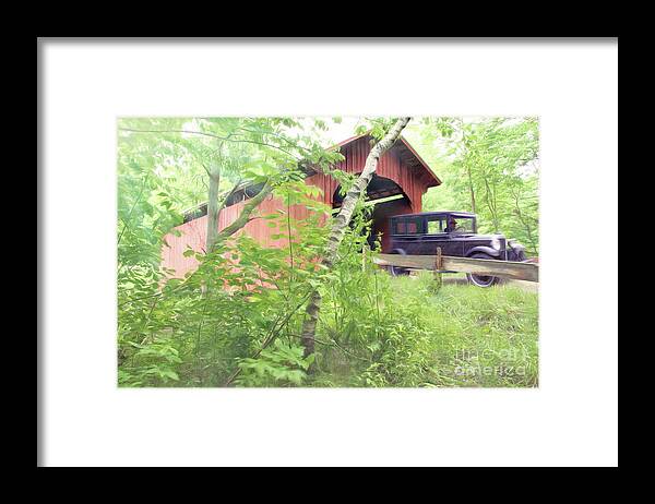 Covered Bridge Framed Print featuring the photograph Making House Calls by George Robinson