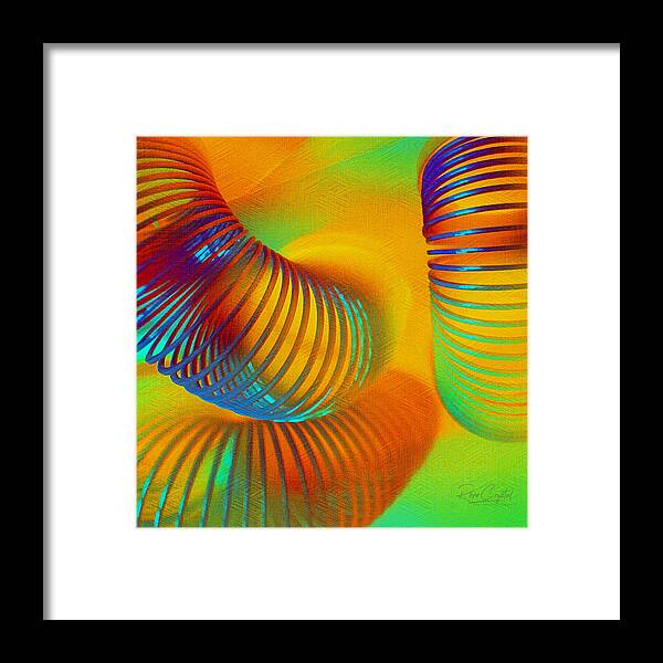 Slinky Framed Print featuring the photograph Slinkies Just Wanna Have Fun by Rene Crystal