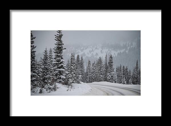 Colorado Framed Print featuring the photograph Slippery Slope, A Winter Landscape by Marcy Wielfaert