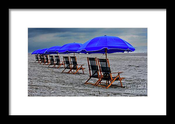 Beach Framed Print featuring the photograph Slow Day at the Beach by Thomas Marchessault