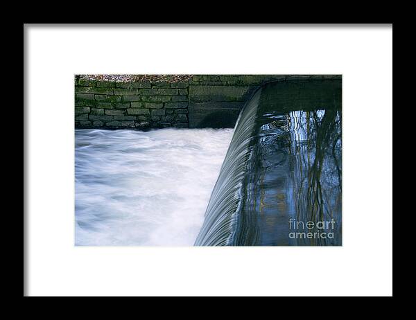 Alkington Woods Framed Print featuring the photograph Small stream, waterfall by Pics By Tony