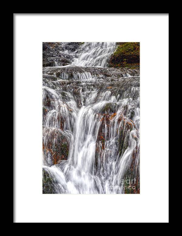 Waterfalls Framed Print featuring the photograph Small Waterfalls 3 by Phil Perkins