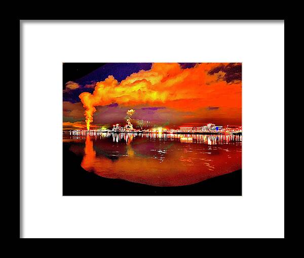 Reflection Framed Print featuring the photograph Smoke and Mirrors by Michael Oceanofwisdom Bidwell