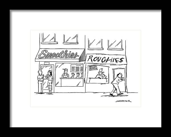 Captionless Framed Print featuring the drawing Smoothies And Roughies by Joe Dator