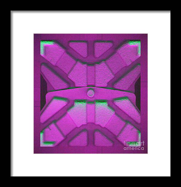 Containment Framed Print featuring the photograph Snapped Shut Purple from the Containment Series by Heather Kirk