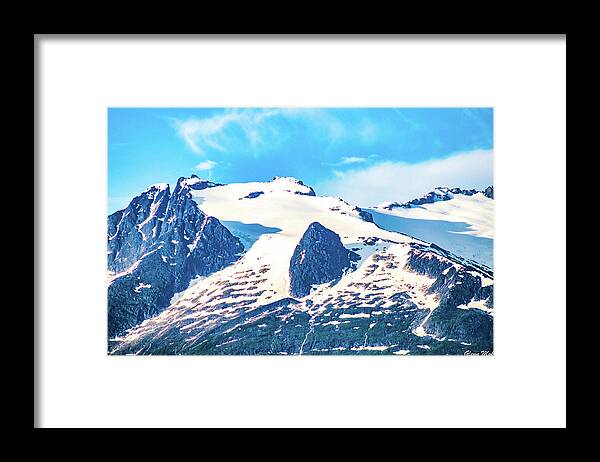 Snow Capped Framed Print featuring the photograph Snow Capped by GLENN Mohs